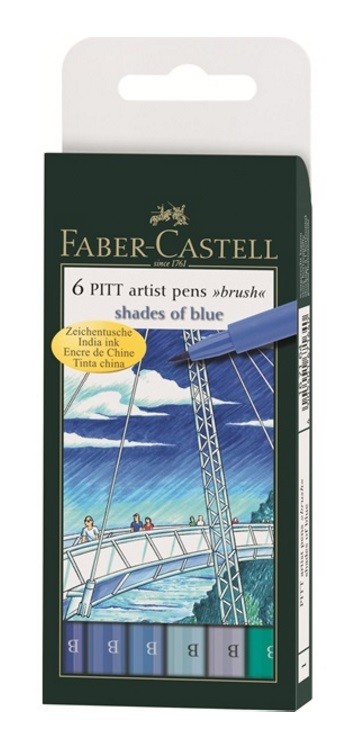 SET 6 ARTIST PENN BRUSH-BLAUS