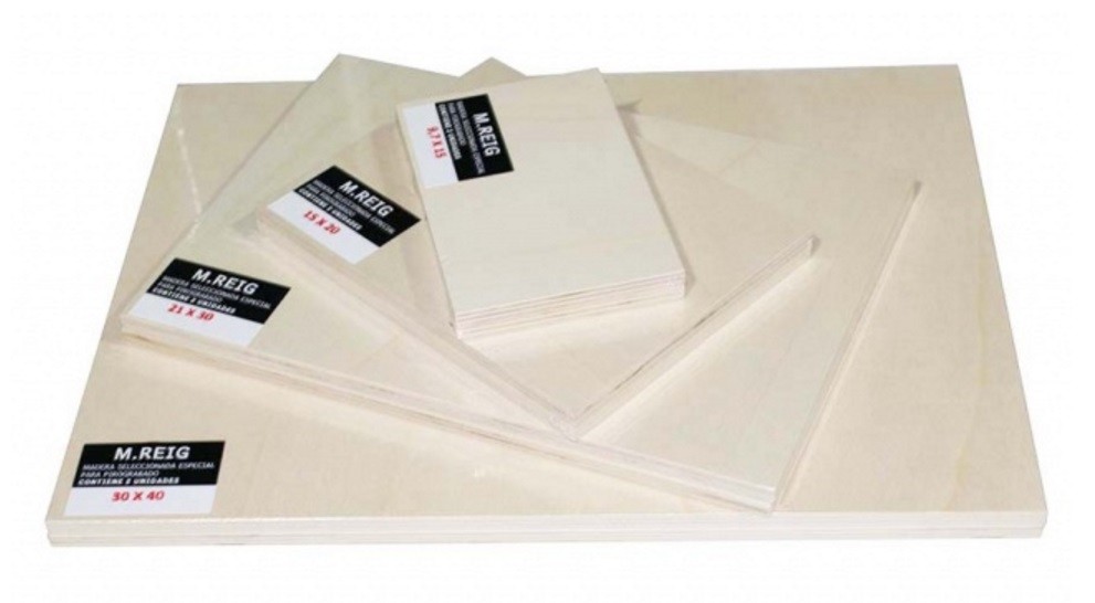 FUSTA PER PIROGRAVAR 33x33 cms.