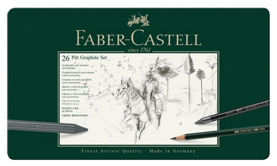 PITT FABER-CASTELL 26 PECES GRAFIT