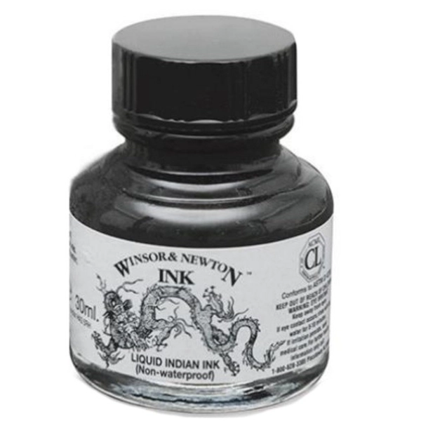TINTA XINA NEGRE W&N 30ml.