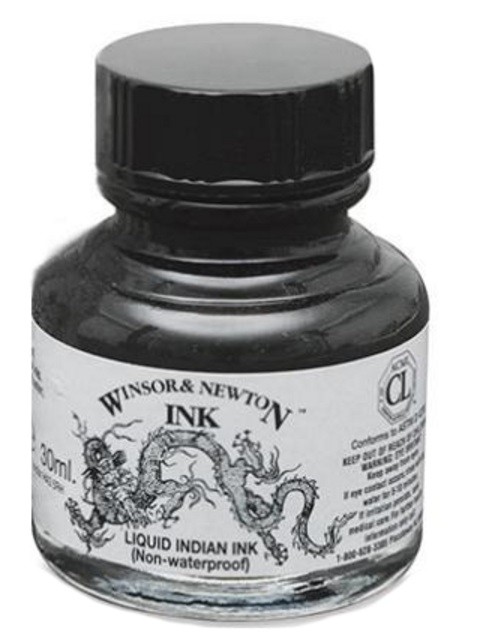 TINTA XINA NEGRE W&N 30ml.
