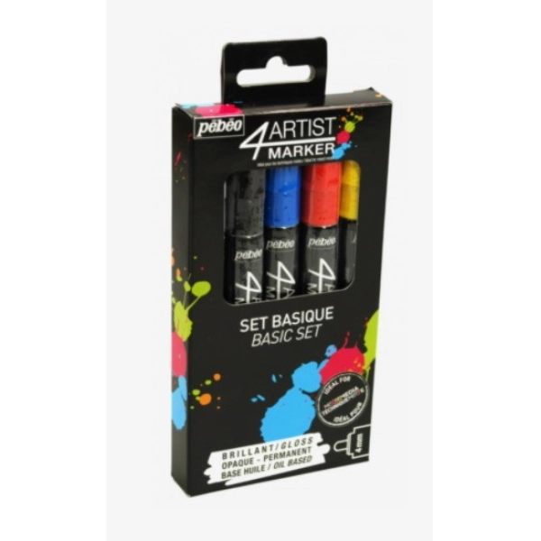 SET 5 MARKERS BASICS PEBEO