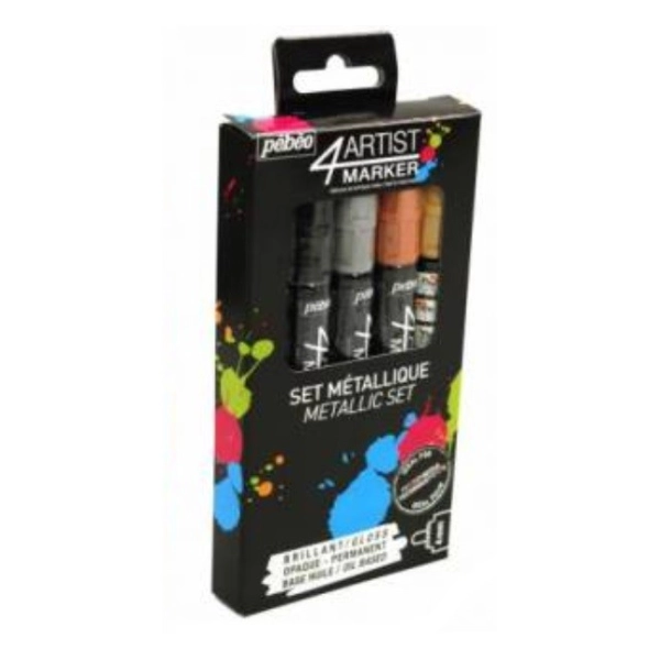 SET 5 MARKERS METAL·LITZATS PEBEO