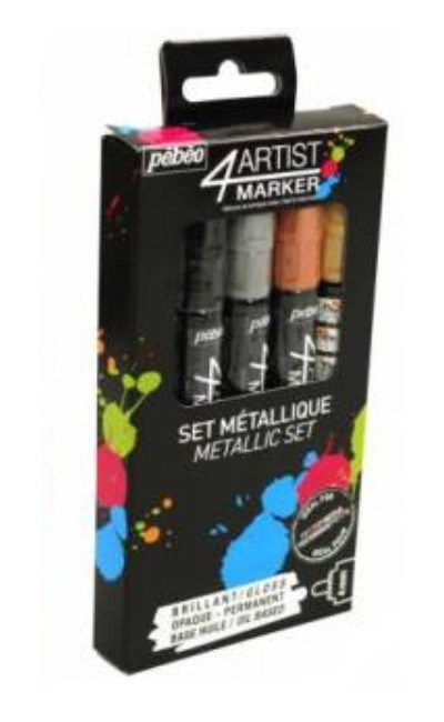 SET 5 MARKERS METAL·LITZATS PEBEO