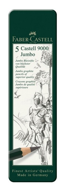 FABER-CASTELL 5 LLAPIS GRAFIT JUMBO
