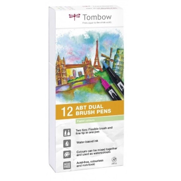 SET 12 TOMBOW PASTELL