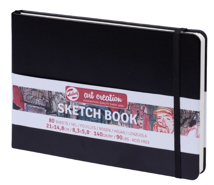 BLOC ARTCREATION NEGRE A5 HORIZONTAL