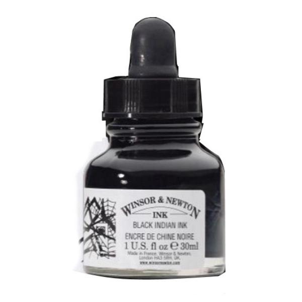 TINTA XINA NEGRE W&N 30ml.