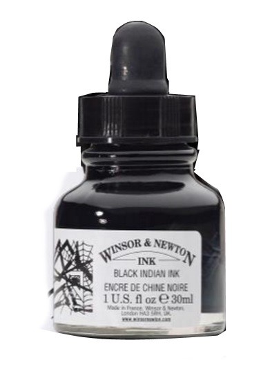 TINTA XINA NEGRE W&N 30ml.