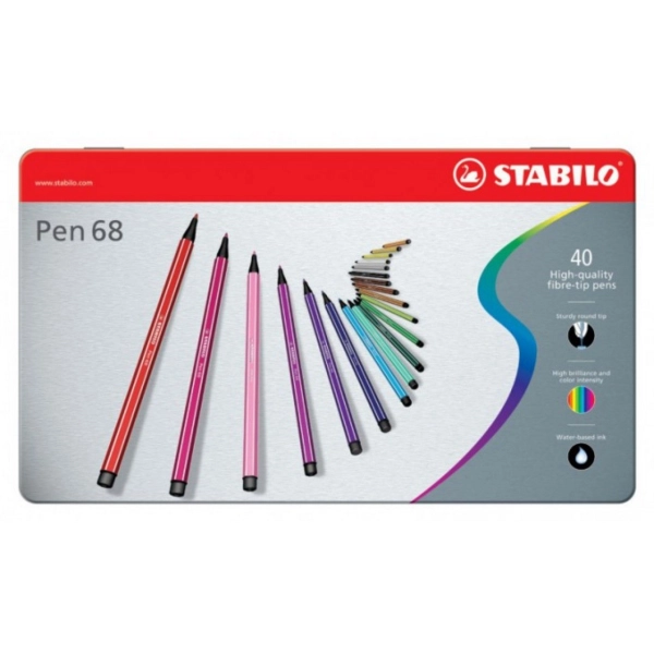 ESTOIG 40 RETOLADORS STABILO PEN68