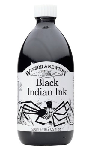 TINTA XINA NEGRE W&N 500ml.