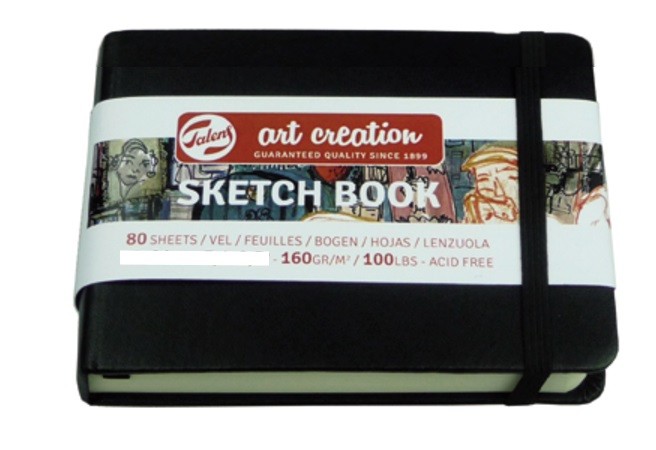 BLOC ARTCREATION NEGRE A4 HORITZONTAL