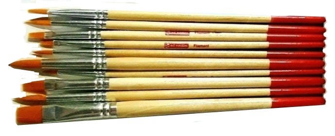 SET 10 PINZELLS ARTCREATION CURTS TORAI