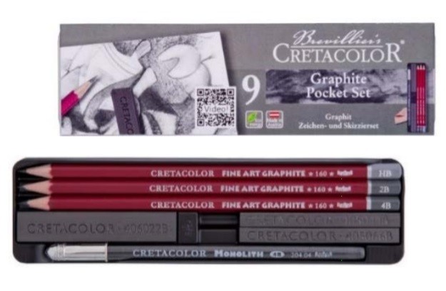 CRETACOLOR GRAPHITE POCKET 9 PECES