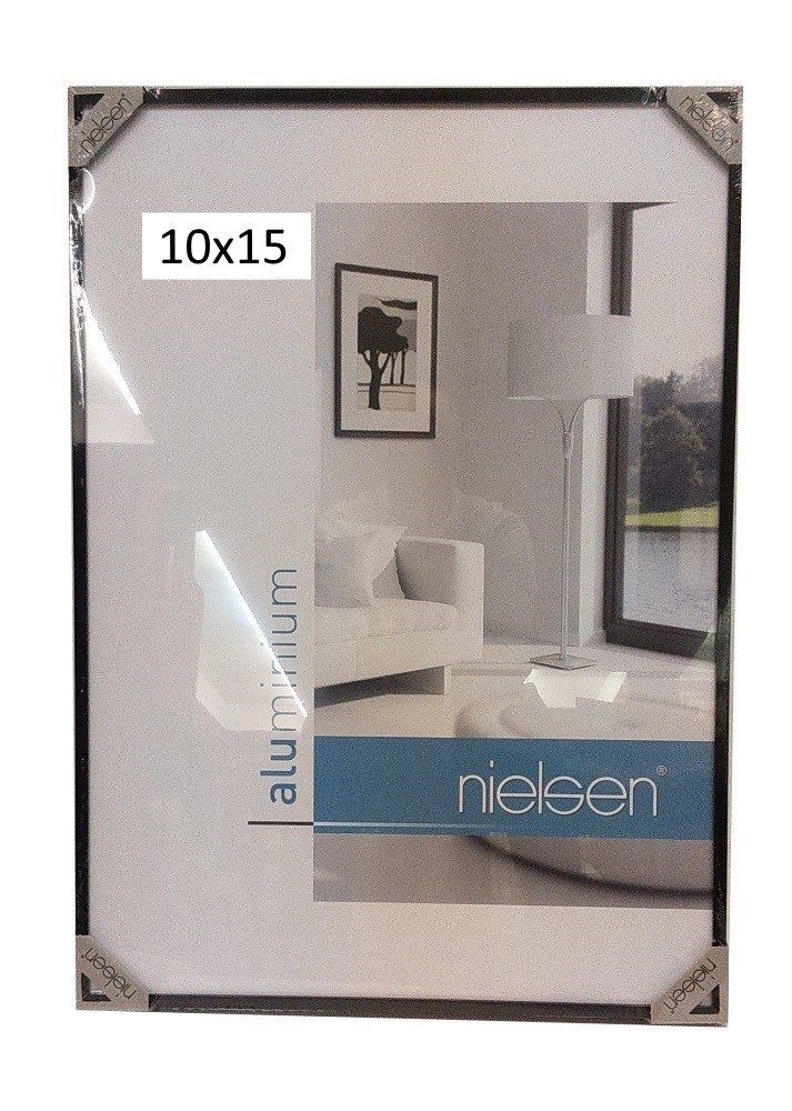 MARC ALUMINI NEGRE 10x15