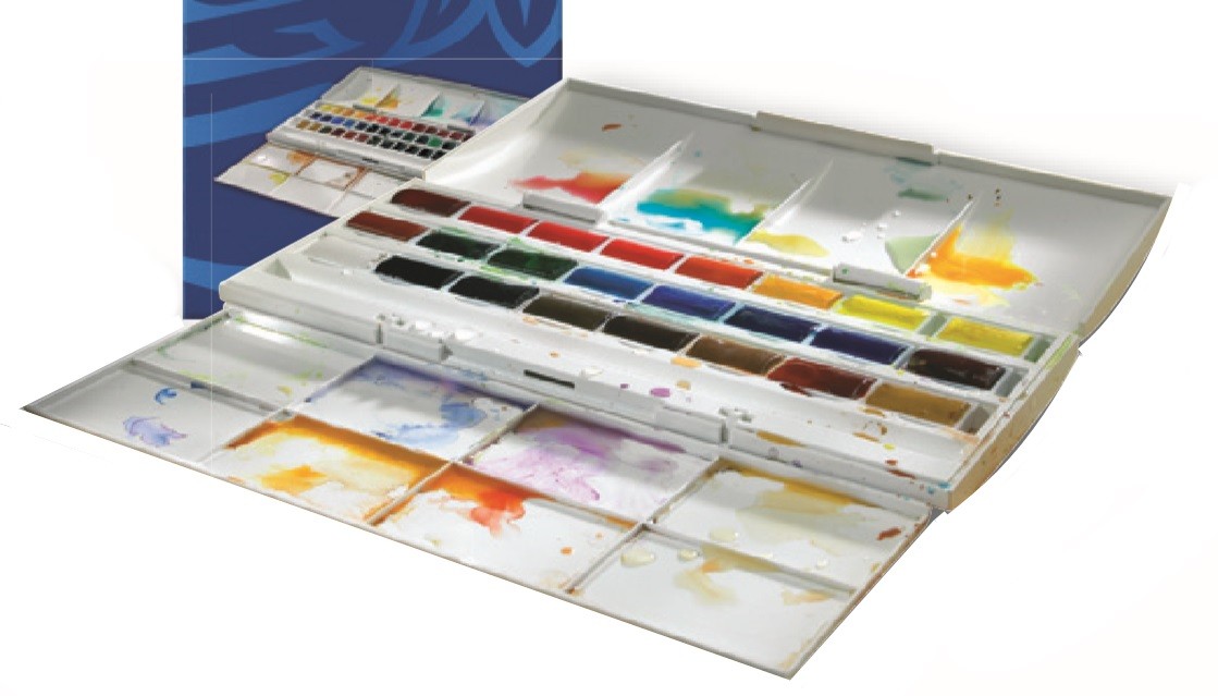 COTMAN W&N ESTOIG 24 GODETS GRANS