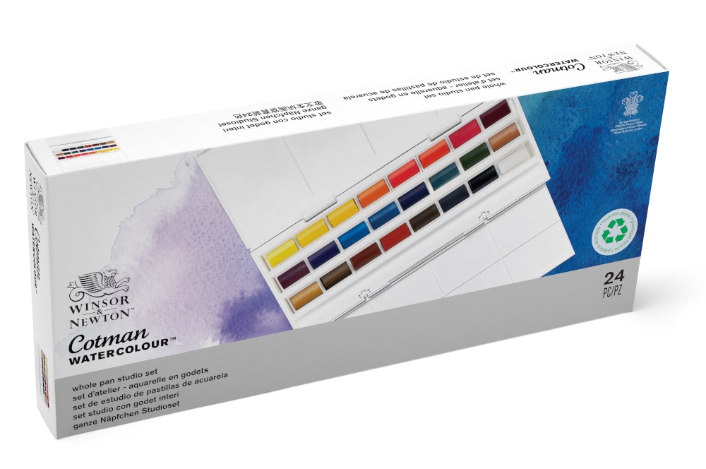 COTMAN W&N ESTOIG 24 GODETS GRANS