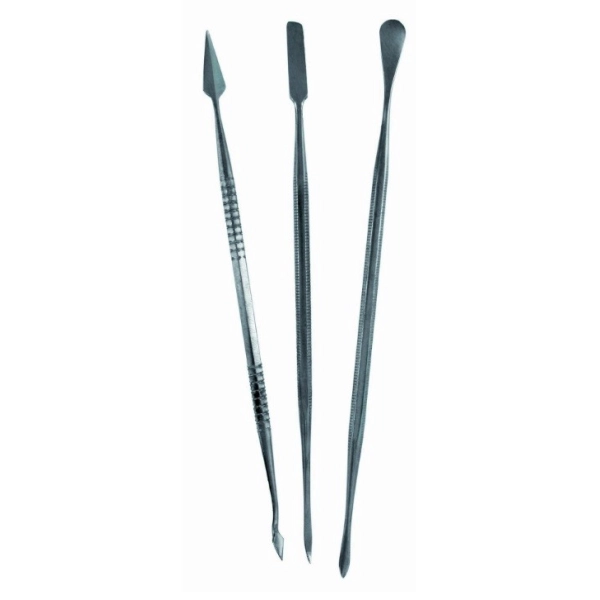 SET 3 CURETES DOBLES ACER INOXIDABLE
