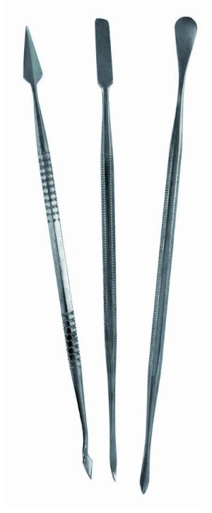 SET 3 CURETES DOBLES ACER INOXIDABLE