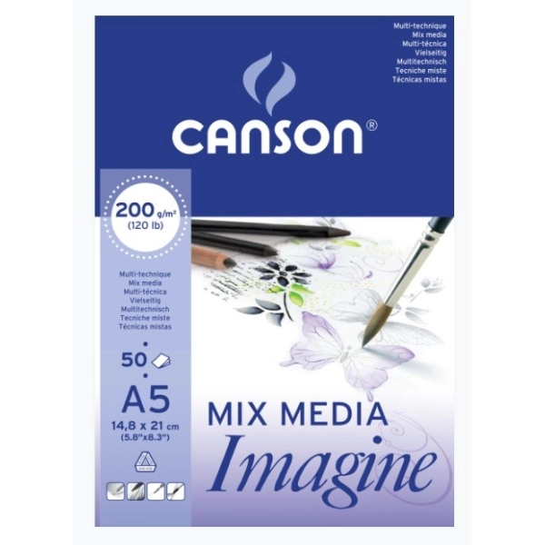 BLOC IMAGINE CANSON A5 200g.50fulls