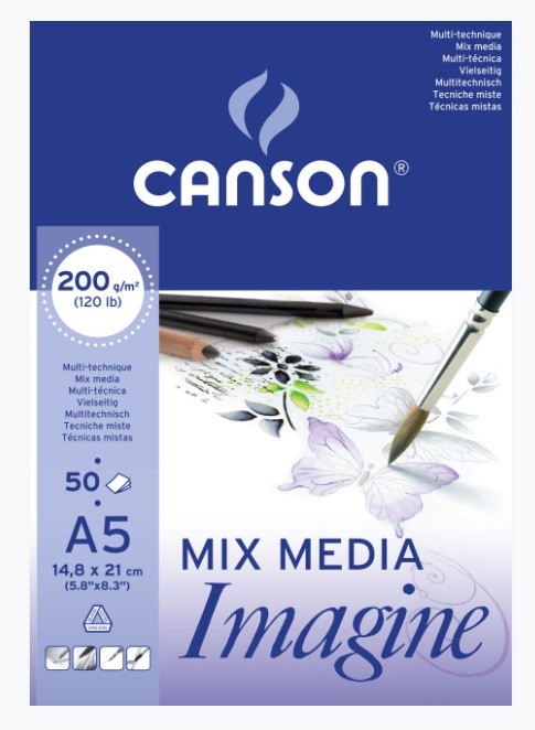 BLOC IMAGINE CANSON A5 200g.50fulls