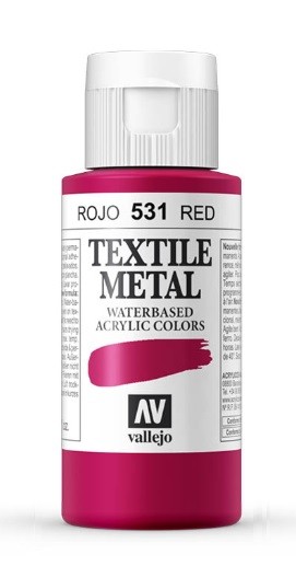 TEXTIL METAL 60ml.-VERMELL