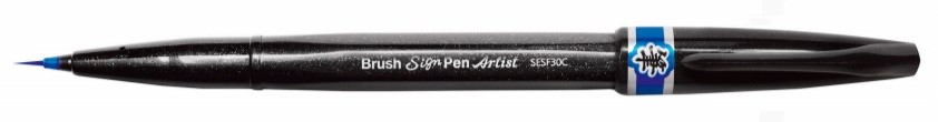 BRUSH PEN SIGN ARTIST-BLAU FOSC