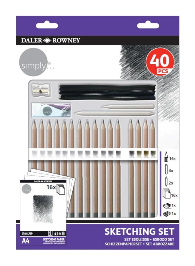 SET DIBUIX DALER&ROWNEY 40 PECES