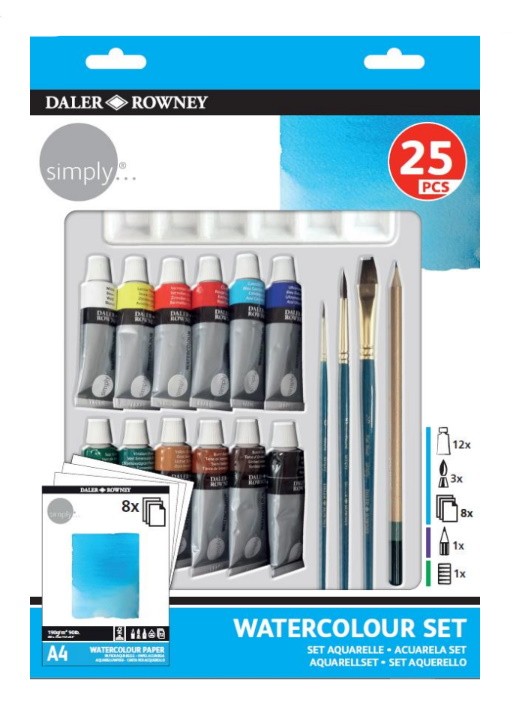 DALER&ROWNEY SET AQUAREL·LA 25 PECES
