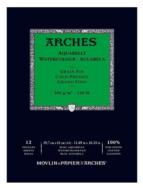 BLOC ARCHES 300g.GF A3 12fulls