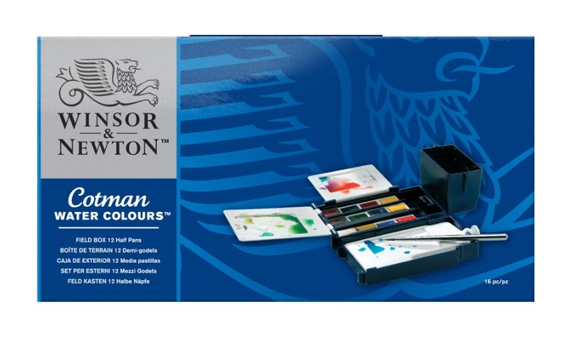 COTMAN W&N ESTOIG DE CAMP 12 GODETS