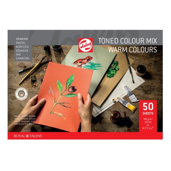 BLOC TALENS CALIDS 180gr. A4 50 FULLS