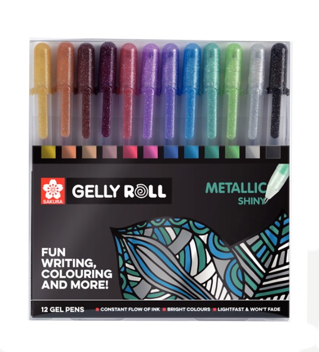 GELLY ROLL METALLIC 12 COLORS