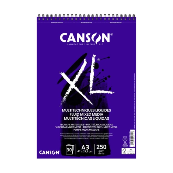 BLOC XL FLUID MIX MEDIA A3 30 FULLS 250GR