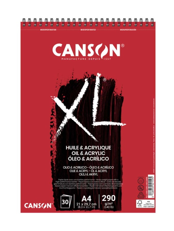 BLOC XL OIL&ACRÍLIC A4 30 FULLS 290gr