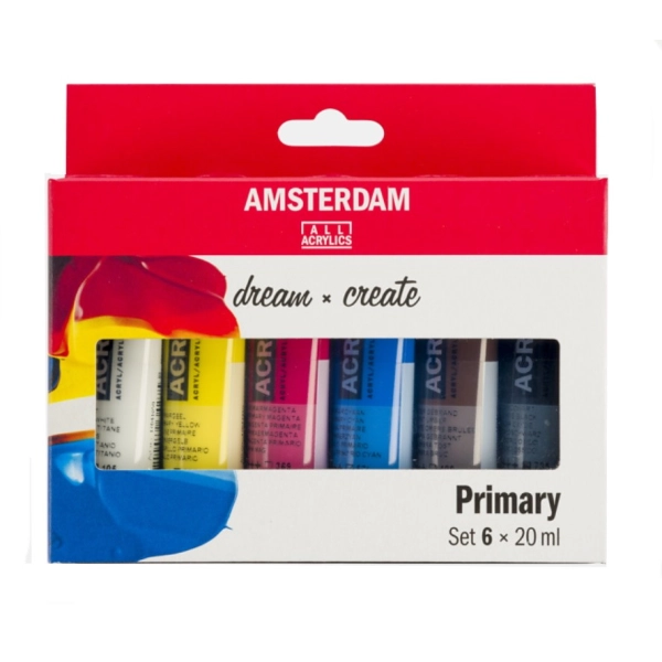 AMSTERDAM ACRILIC 6 TUBS 20ml