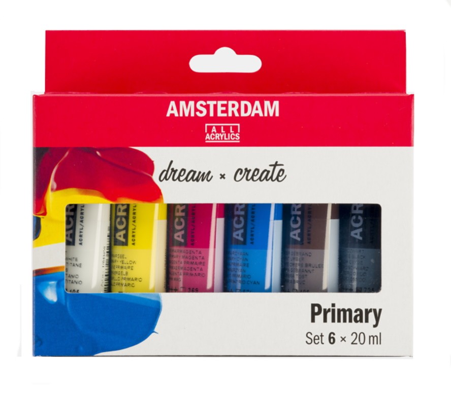 AMSTERDAM ACRILIC 6 TUBS 20ml