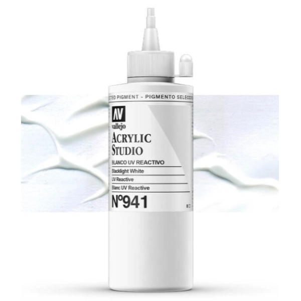 VALLEJO STUDIO 200ml-BLANC UV REACTIU