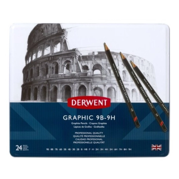 DERWENT GRAPHIC 24 LLAPIS 9B-9H