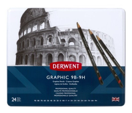 DERWENT GRAPHIC 24 LLAPIS 9B-9H