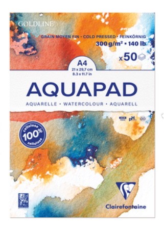 BLOC AQUAPAD A4 250g.50 fulls