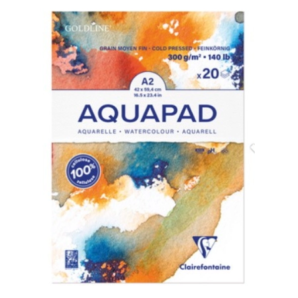 BLOC AQUAPAD A2 250g.20 fulls