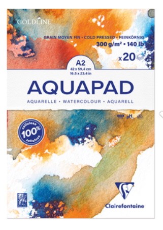 BLOC AQUAPAD A2 250g.20 fulls
