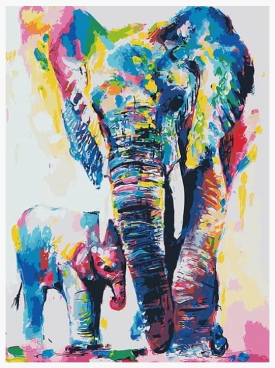 PINTAR PER NOMBRES-ELEFANTS