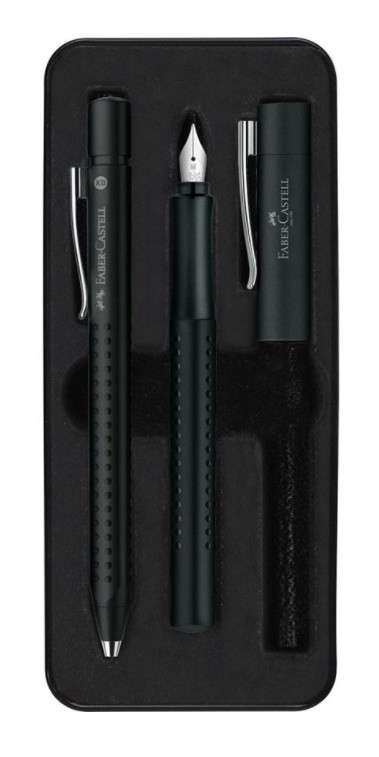 ESTILOGRÁFICA + BOLIGRAF FABER BLACK