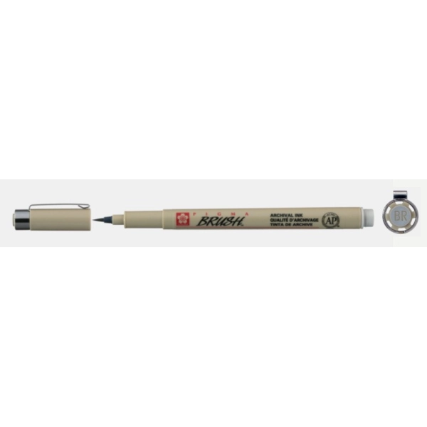 RETOLADOR PIGMA BRUSH - GRIS CLAR