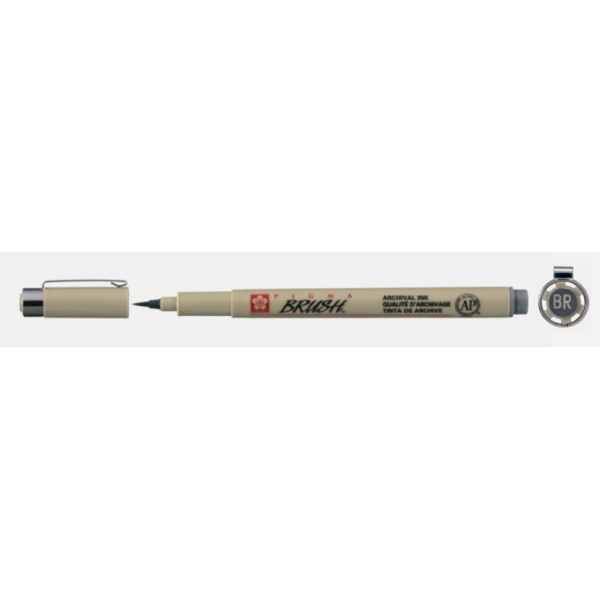 RETOLADOR PIGMA BRUSH - GRIS