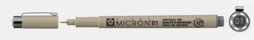 PIGMA MICRON 01-GRIS