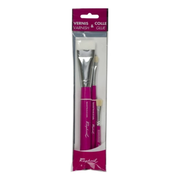SET 3 PINZELLS VERNIS & COLA