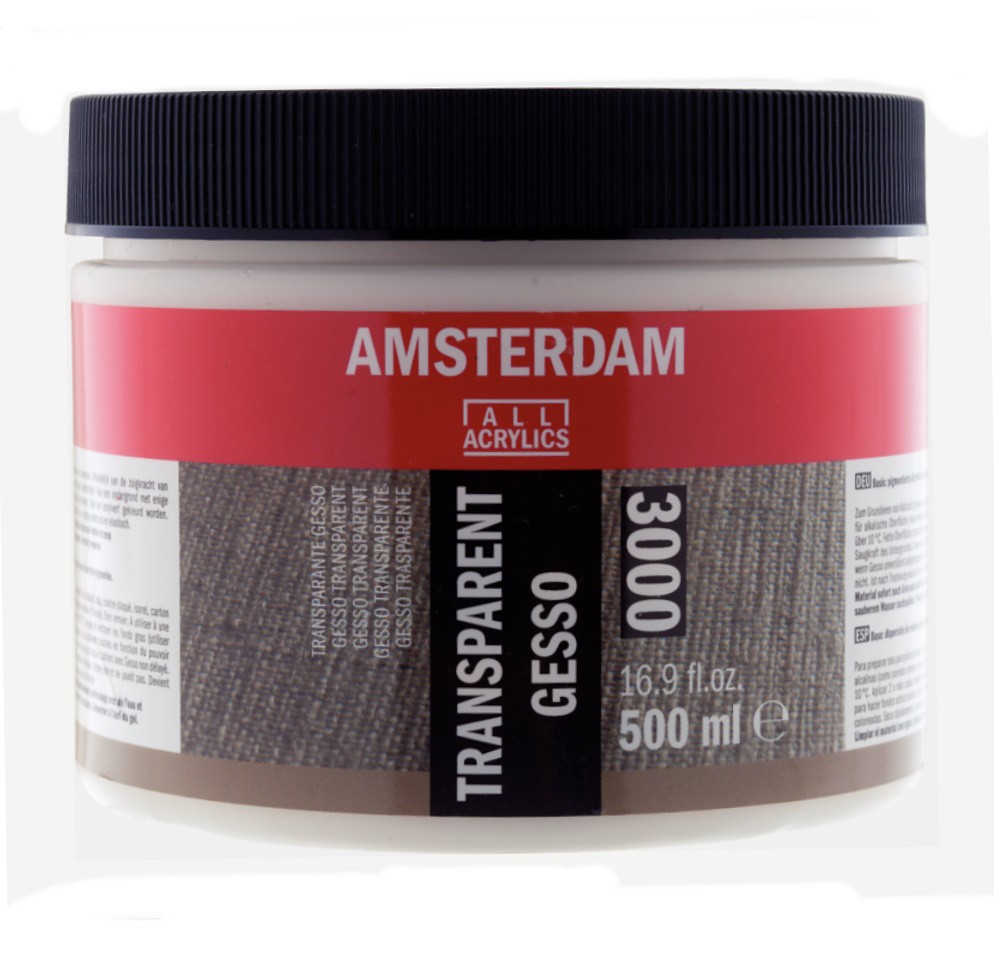 GESSO TRANSPARENT AMSTERDAM 500 ml